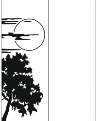 Пескоструйный рисунок Дерево 238